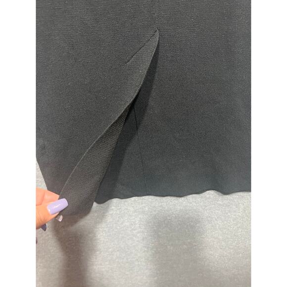 Zara Womens High Waist Pencil Knee Length Black Wool Blend Skirt Size M - Picture 8 of 9
